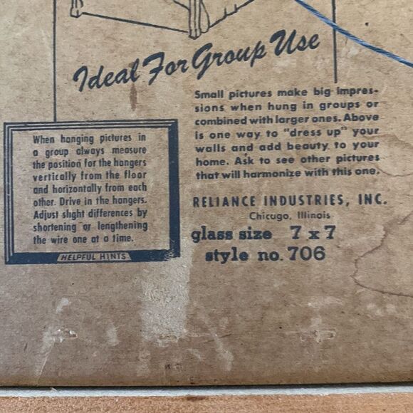 VINTAGE Set of 2 Reliance Industries fruit‎ pictures distressed cream frames 7x7 - Picture 5 of 6